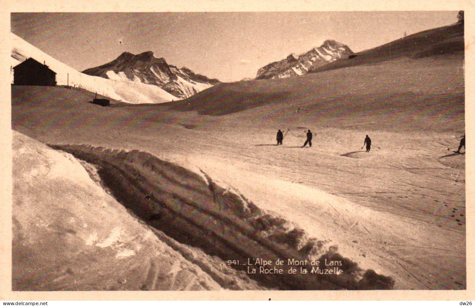 Sports D'Hiver - Skieurs à La Roche De La Muselle (L'Alpe Du Mont De Lans) Carte N° 941 Non Circulée - Wintersport