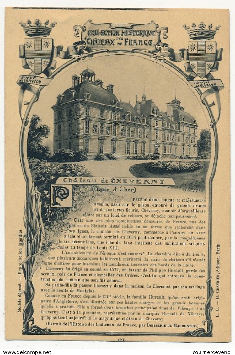 3 CPA - CHEVERNY (Loir Et Cher) - Le Chateau De Cheverny - Cheverny