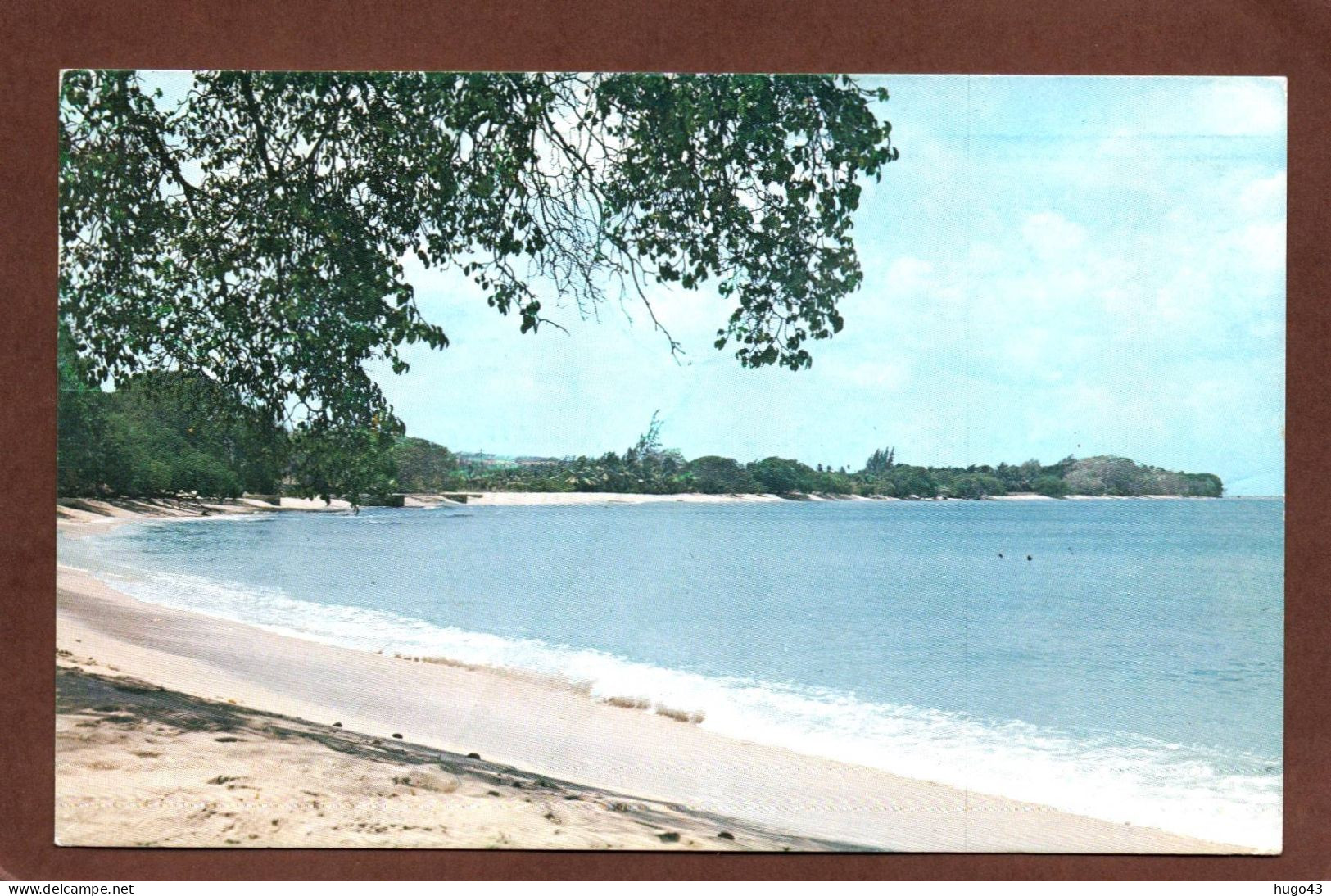 (RECTO / VERSO) BARBADOS - N° 3 - WEST COAST BEACH - BEAU TIMBRE - FORMAT CPA - Barbades