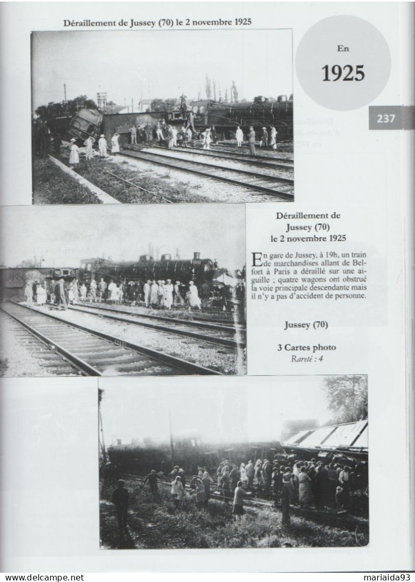 JUSSEY - HAUTE SAONE - CARTE PHOTO - ACCIDENT DE TRAIN - CATASTROPHE DE CHEMIN DE FER DU 2 NOVEMBRE 1925 - Jussey