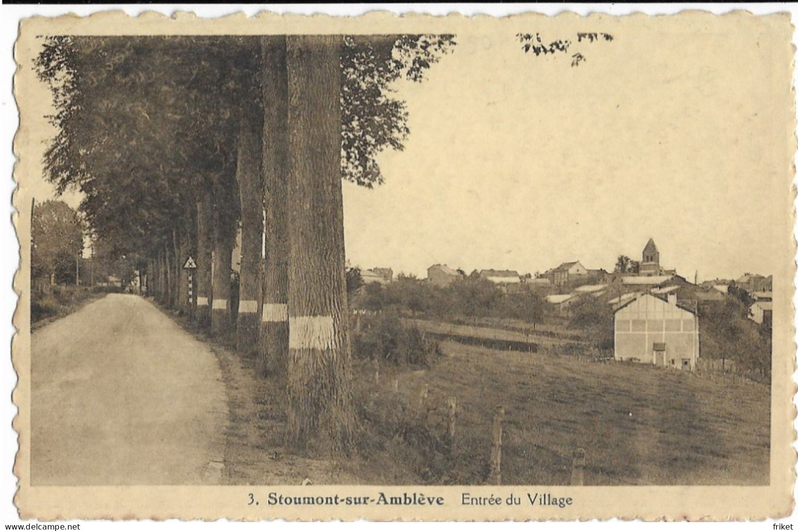 - 3301 - STOUMONT -  SUR -  AMBLEVE        Entrée Du Village - Stoumont