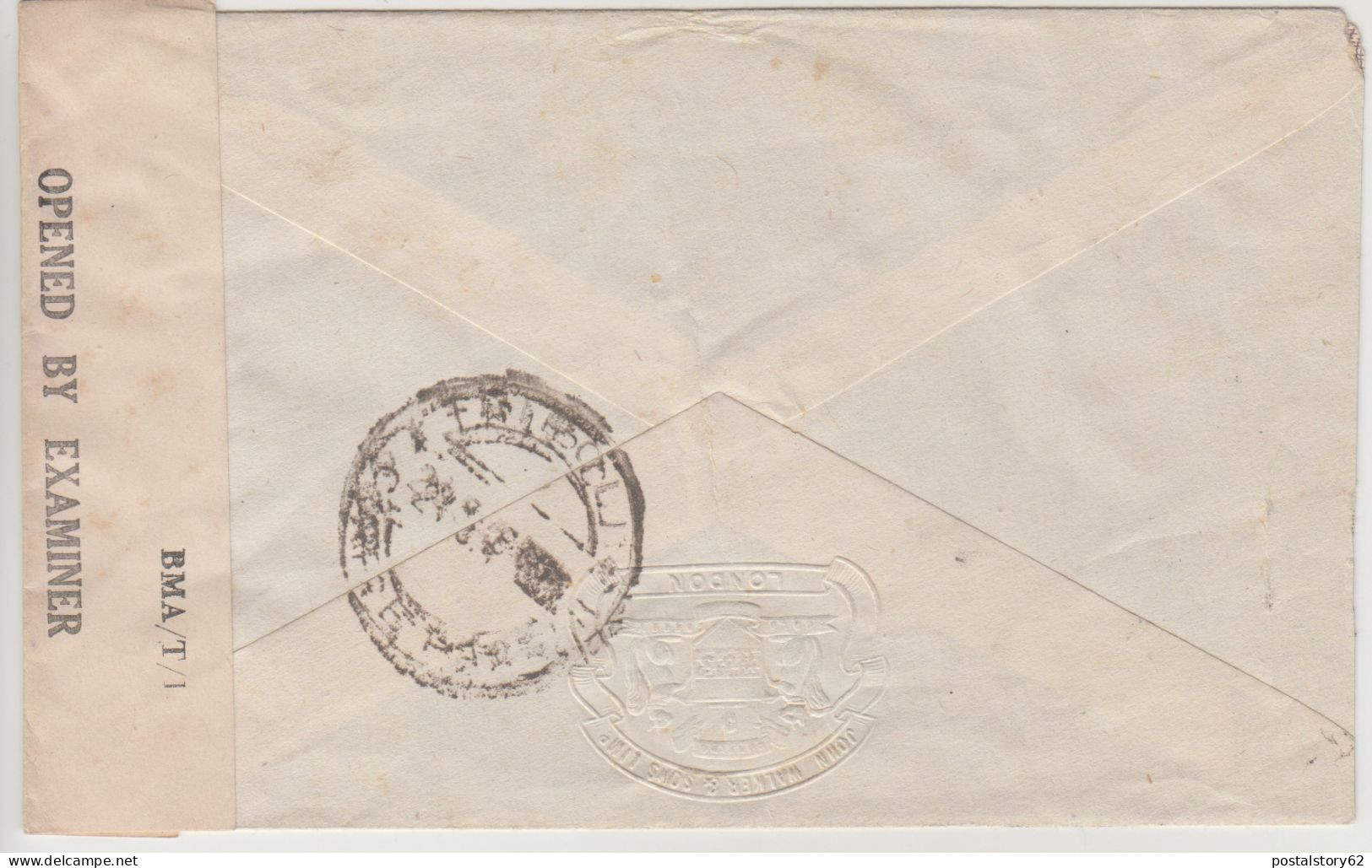 Kilmarnock, Ayrshire. Scozia - Cover To Tripoli  One Shilling + 3 Pence - 16/05/1946 - Scotland