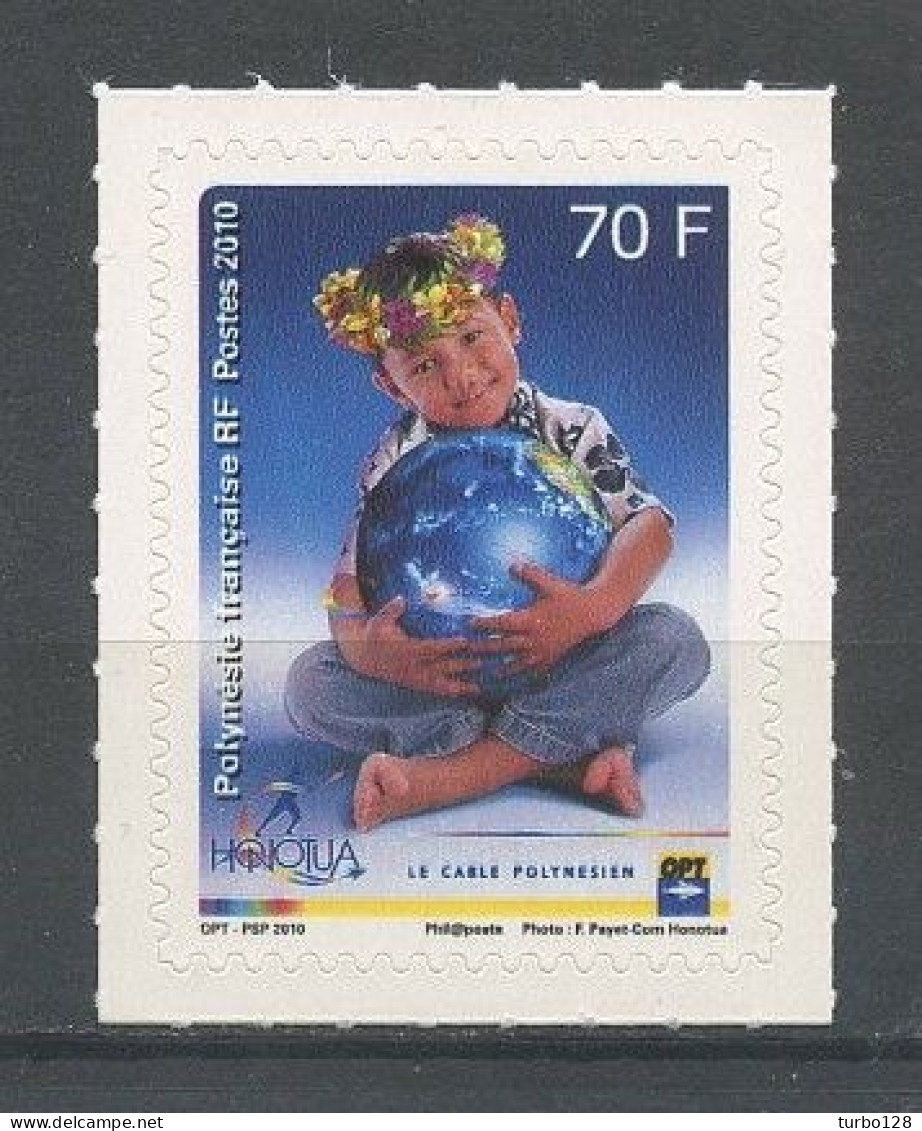 POLYNESIE 2010 N° 928 ** Neuf MNH Superbe HONOTUA Le Câble Sous-marin Polynésien Autoadhésif Enfant - Neufs