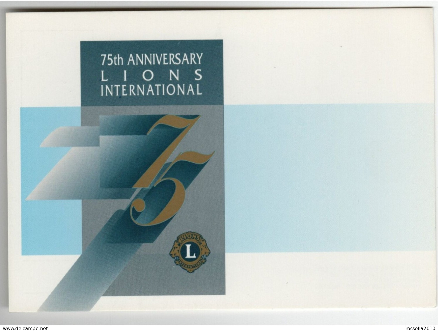 CARTOLINA ILLUSTRATORE MALTA 75° ANNIVERSARIO LIONS INTERNATIONAL 1993 Postcard - Manifestazioni