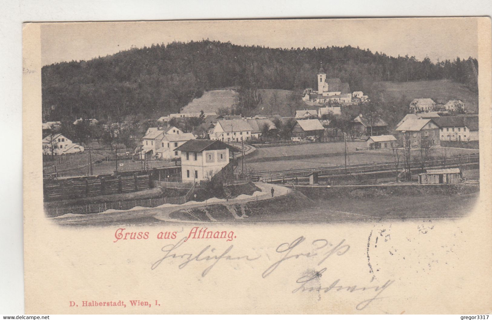 D6322) GRUSS Aus ATTNANG - Tolle HAUS DETAILS U. Kirche Gel. Attnang Puchheim Bahnhof SEHR ALT !! - Attnang-Pucheim