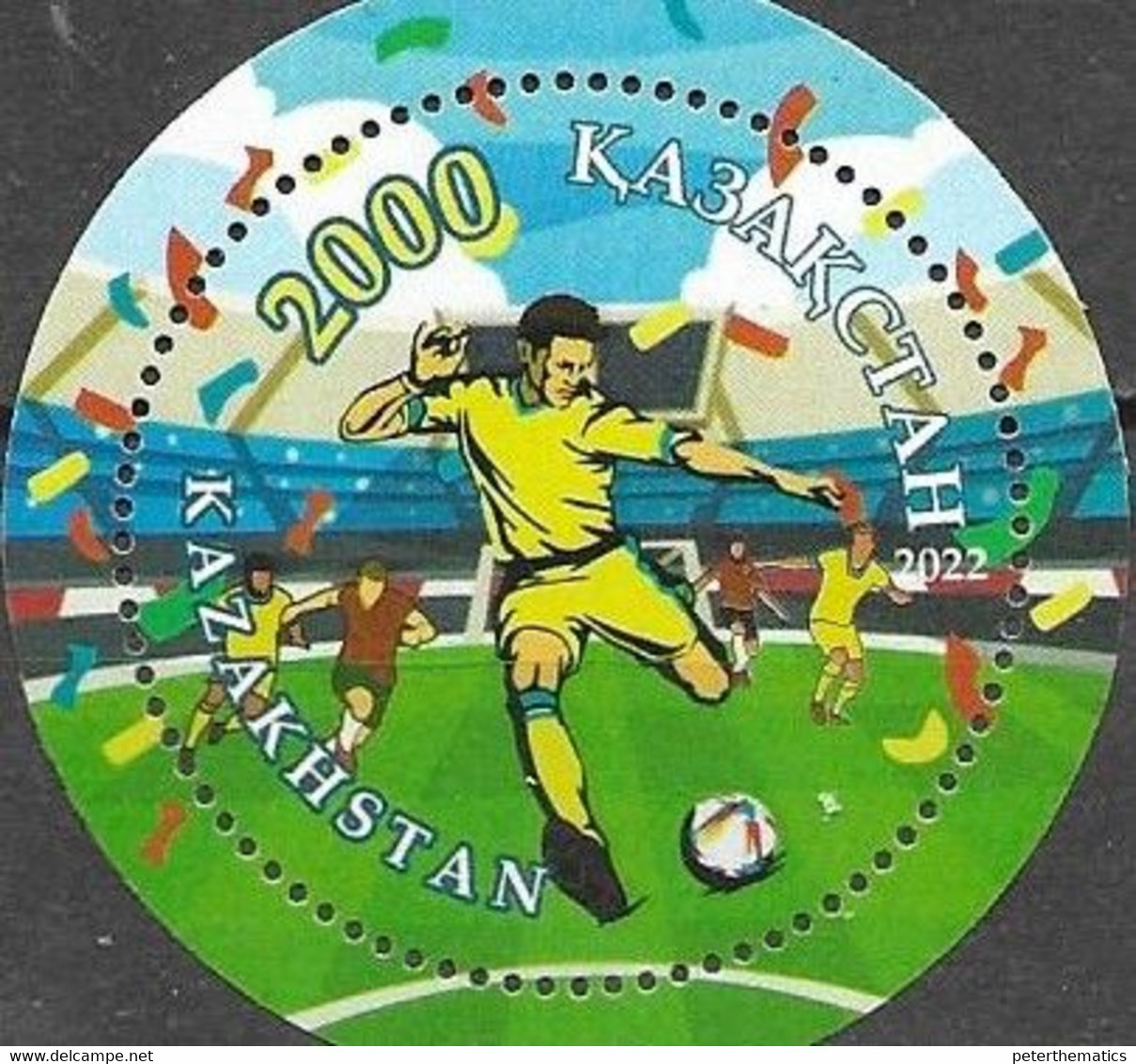 KAZAKHSTAN, 2022, MNH, FOOTBALL, WORLD CUP QATAR 2022, S/SHEET - 2022 – Qatar
