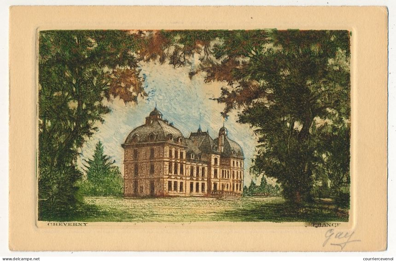 12 CPA - CHEVERNY (Loir Et Cher) - Le Chateau / Lot De 12 Cartes Toutes Différentes (dont 1 Carte Dos Blanc Non Imprimé) - Cheverny