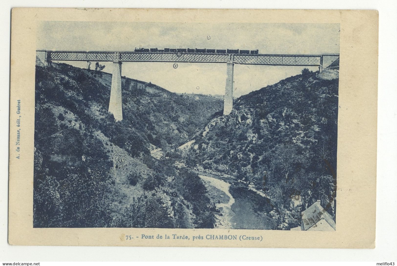 23/CPA - Pont De La Tarde, Près Chambon (train) - Chambon Sur Voueize