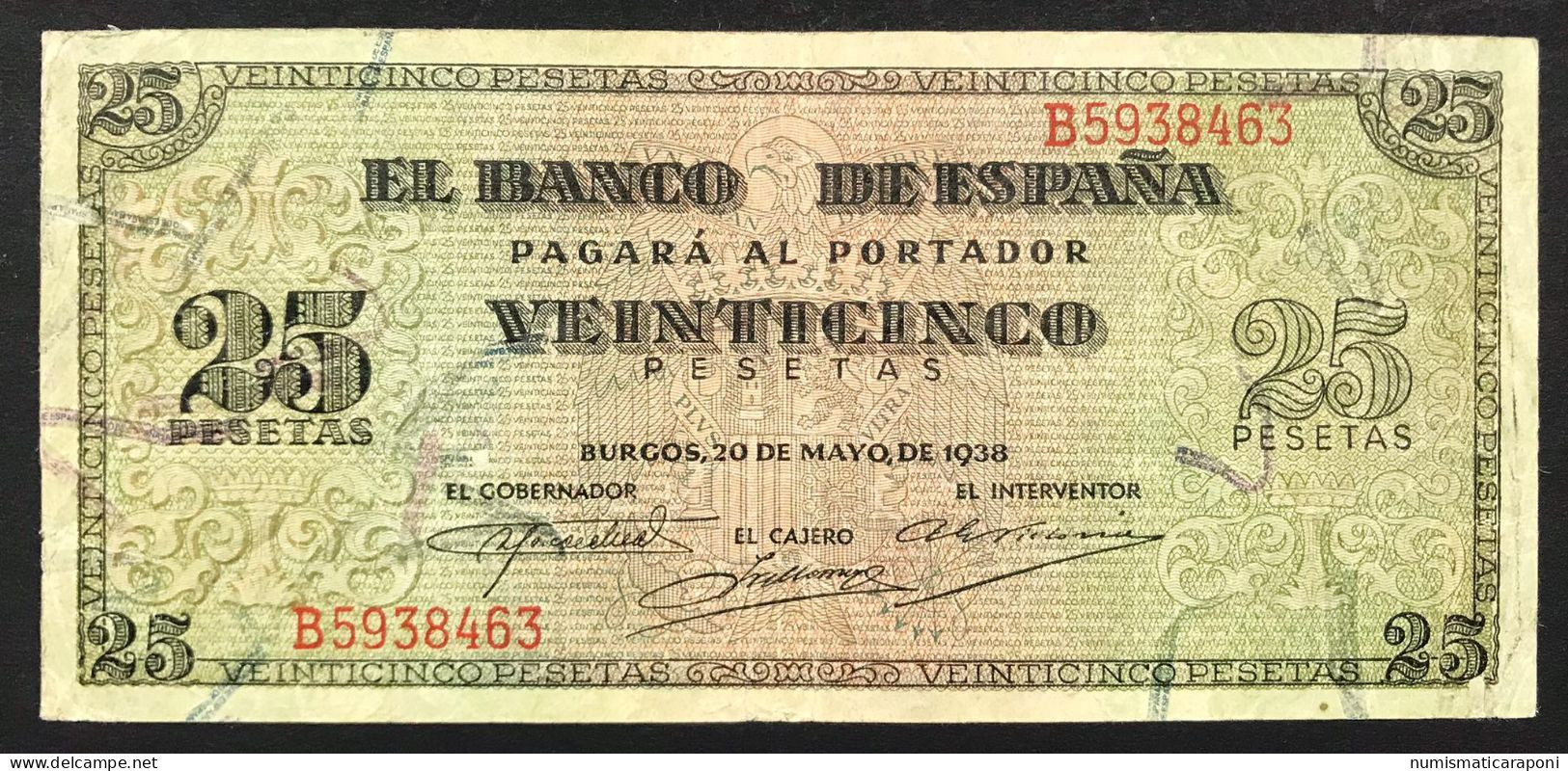 Spagna Espana Espagne 50 Pesetas 1938 KM#111 LOTTO 2199 - 500 Peseten