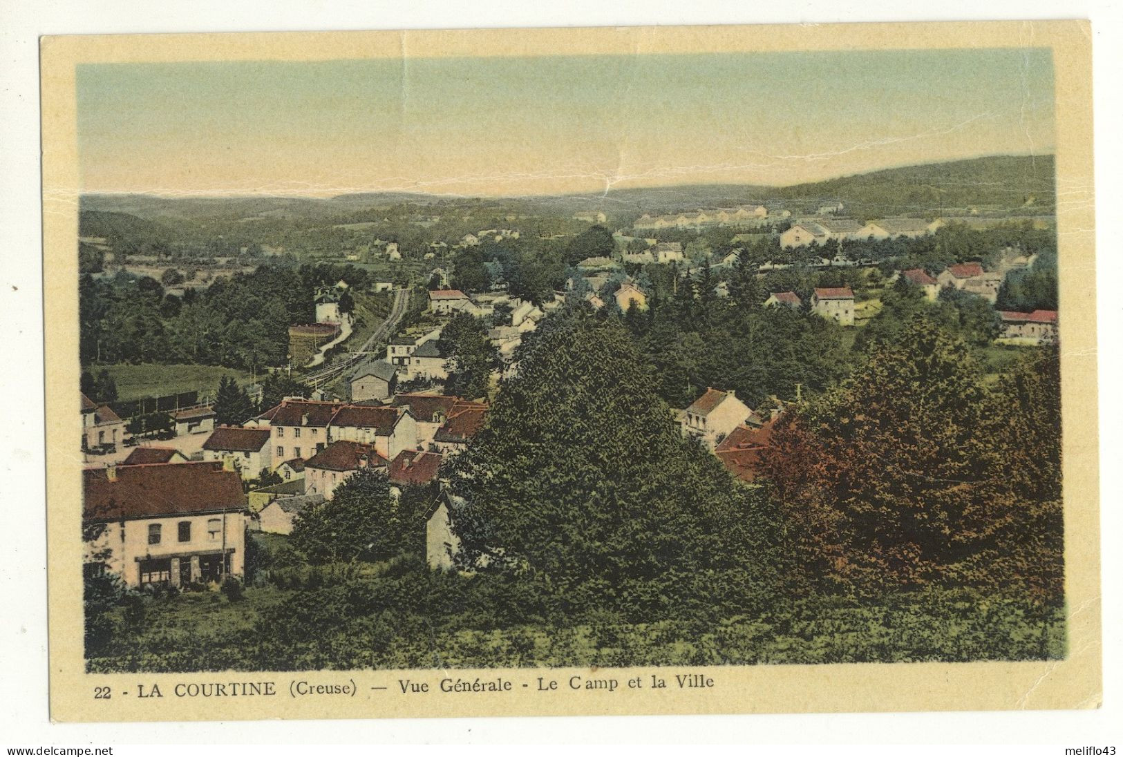 23/CPA - La Courtine - Vue Générale - Le Camp Et La Ville - La Courtine