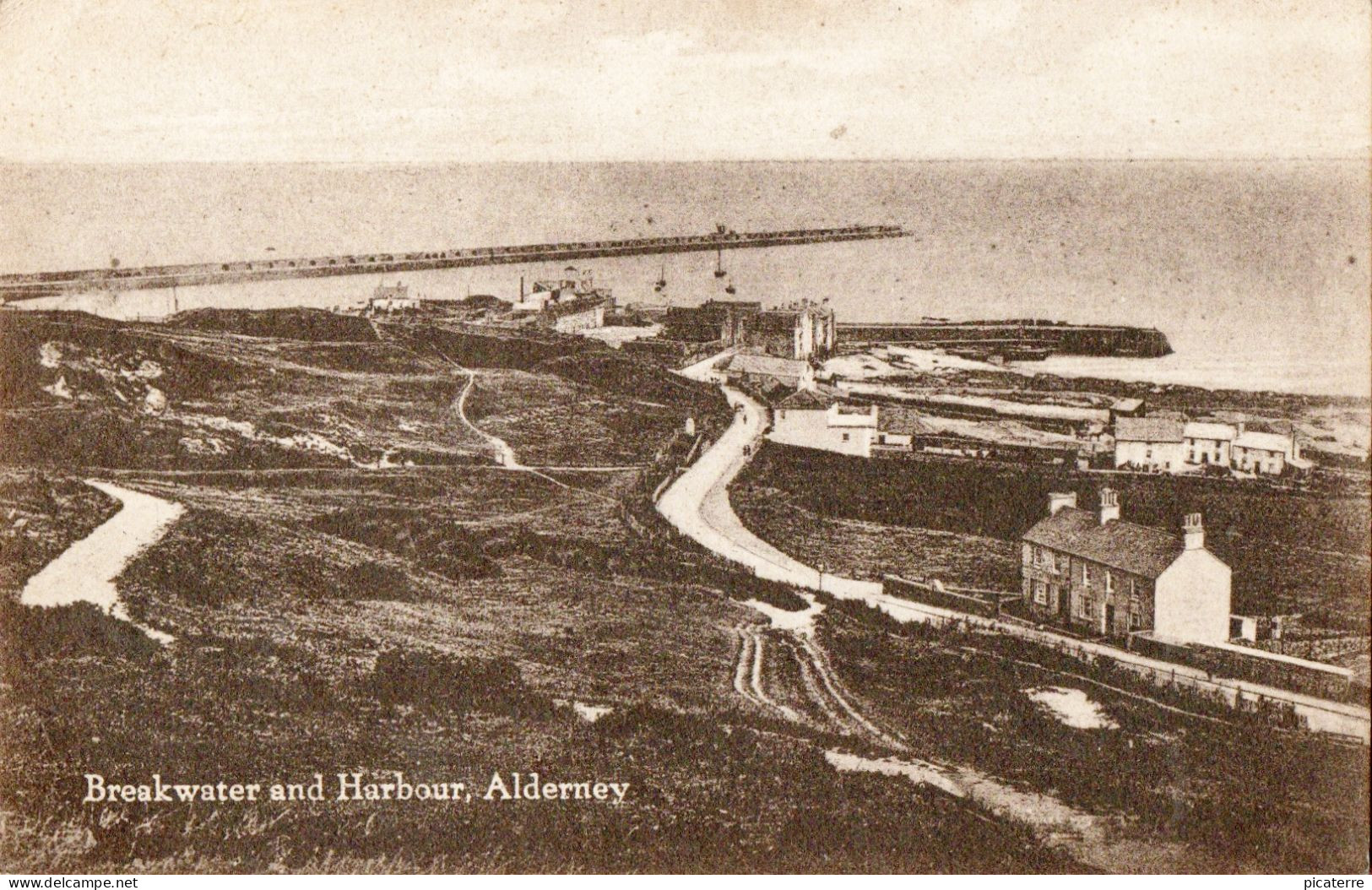 Breakwater And Harbour, Alderney -posted 1925- Ile Aurigny - Alderney