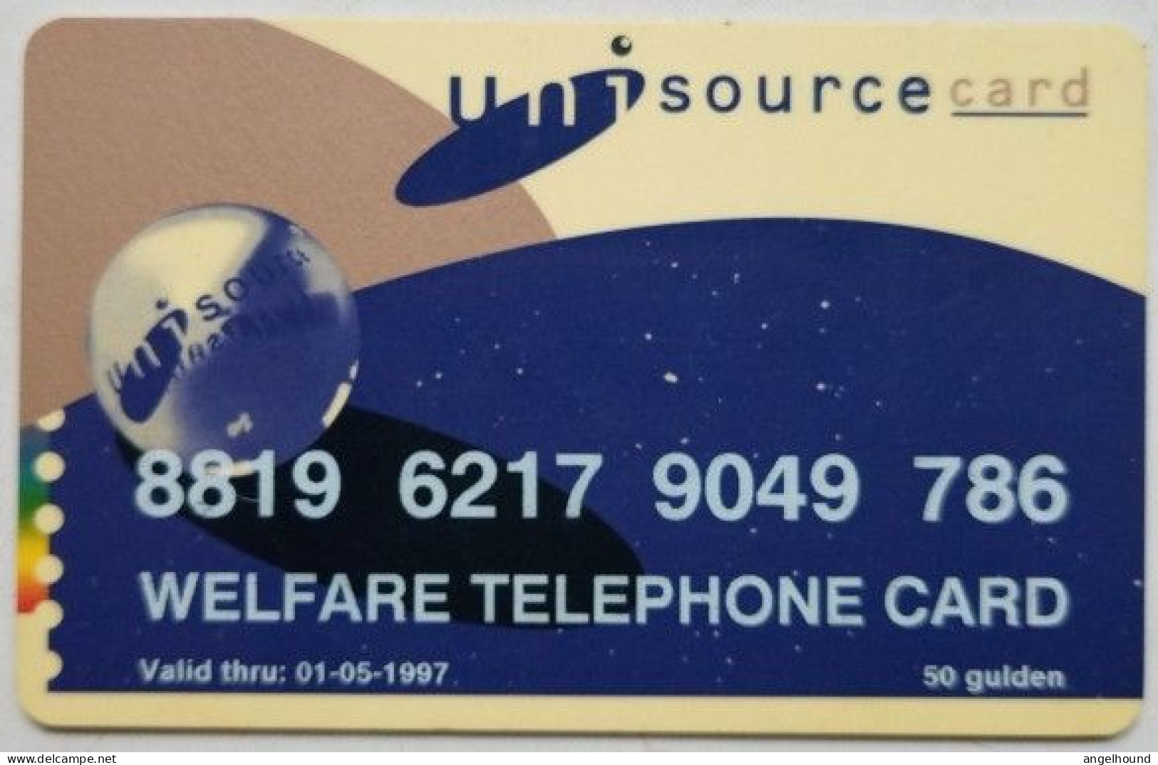 Netherlands 50 Guilden - Welfare Telephone Card - GSM-Kaarten, Bijvulling & Vooraf Betaalde
