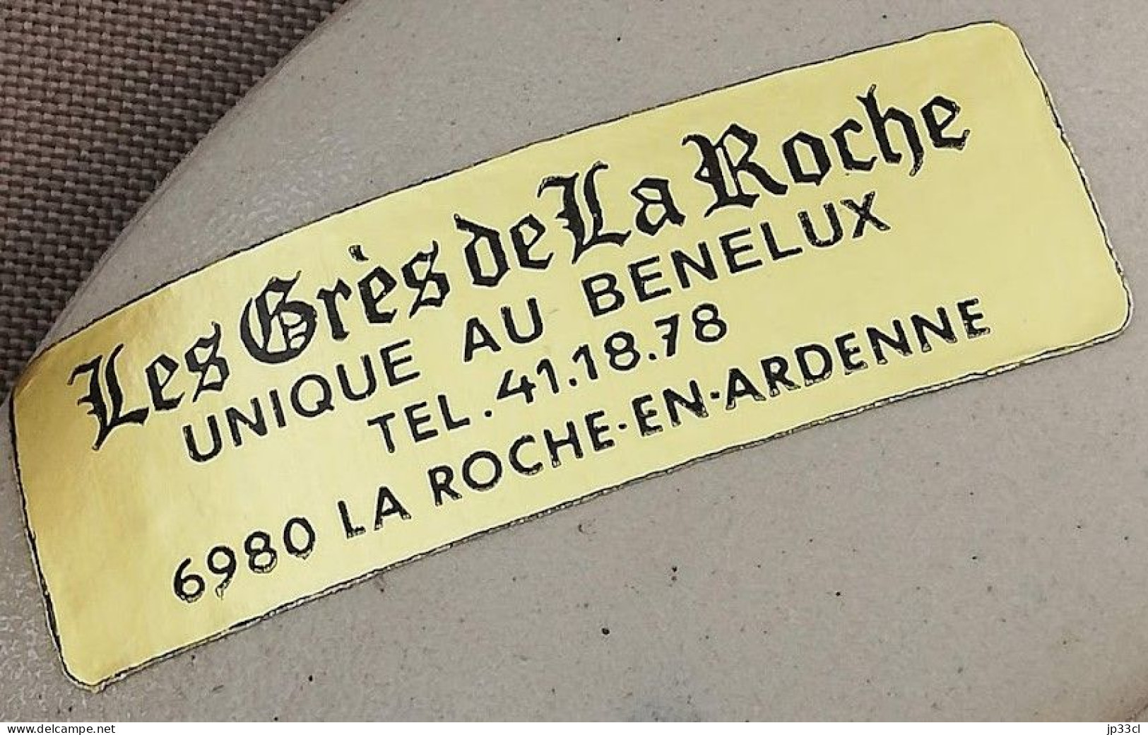 Cendrier En Grès De La Roche Avec Signature - Gouda (NLD)