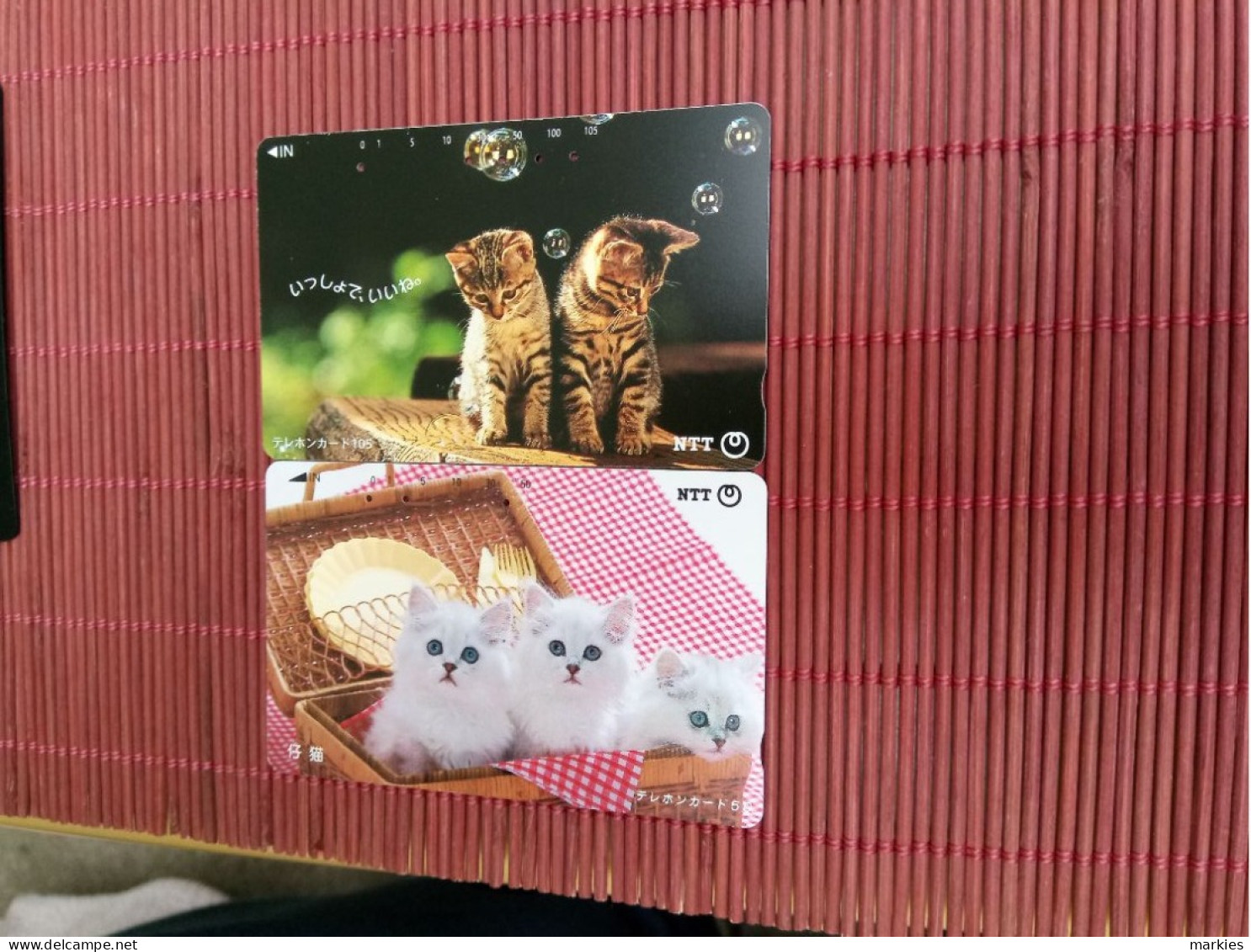 2 Phonecards Cats - Gatos