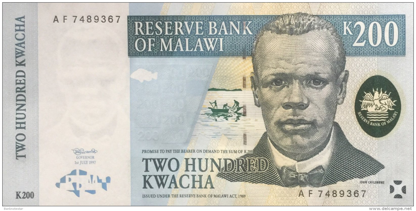 Malawi 200 Kwacha, P-41 (1.7.1997) - UNC - Malawi