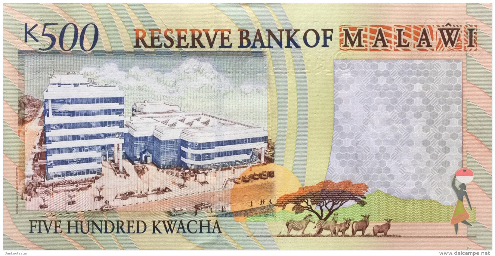 Malawi 500 Kwacha, P-48a  2001 UNC - Malawi