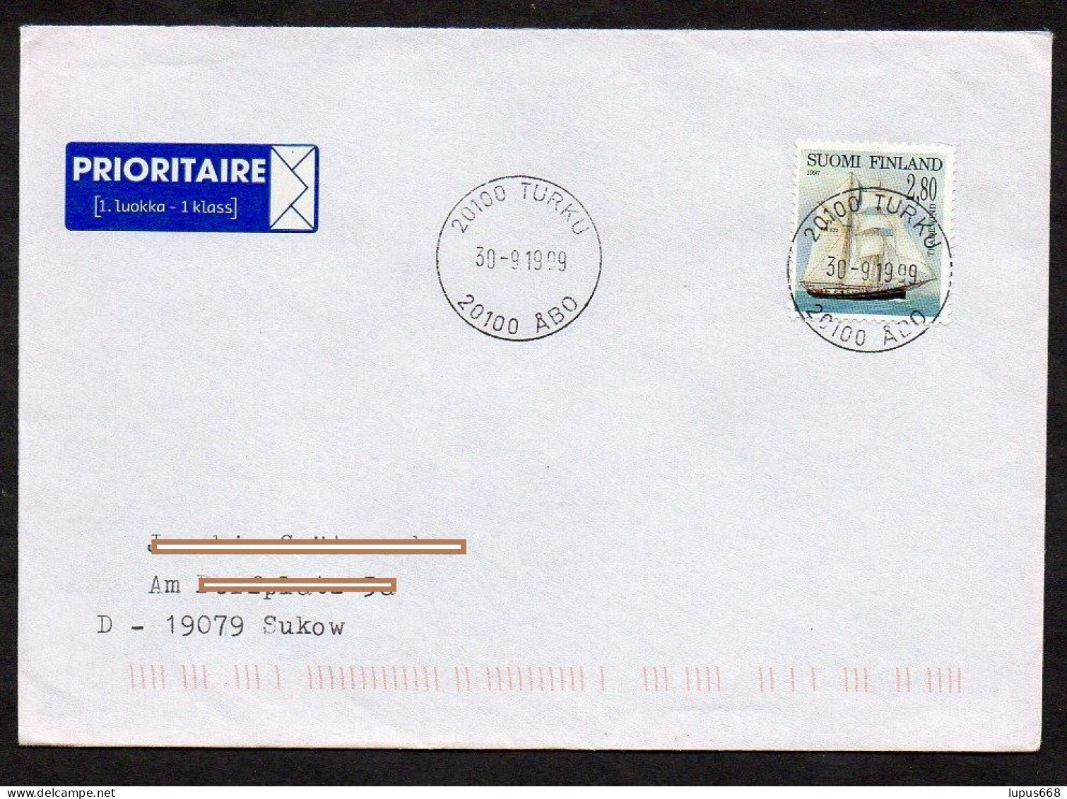 R Finnland 1997 MiNr. 1388 Segelschiff "Tradewind" - Cartas & Documentos