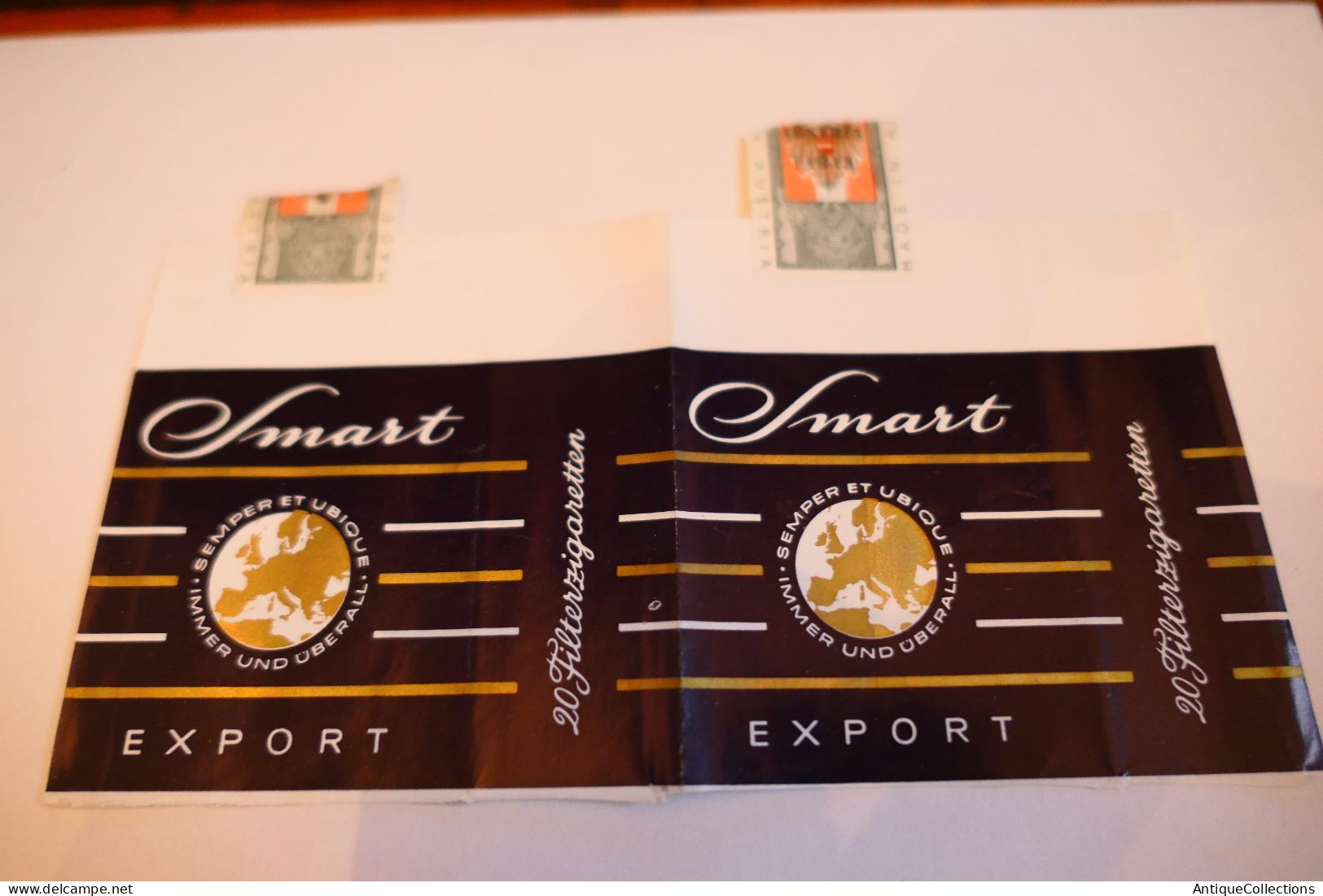 Vintage/ Retro Empty Cigarettes Boxes SMART EXPORT - Etuis à Cigarettes Vides