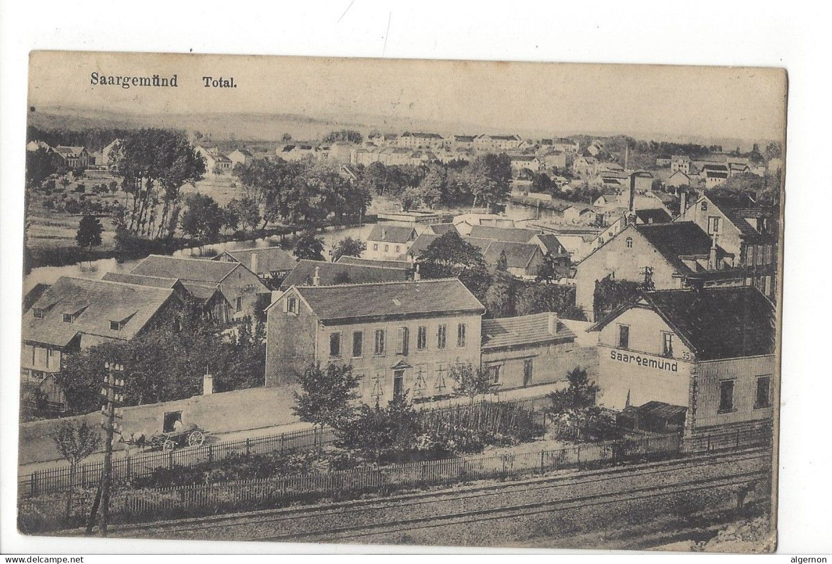 31482 -  Saargemünd Total + Cachet Landsturm Inft. Taxée 1915 - Lothringen