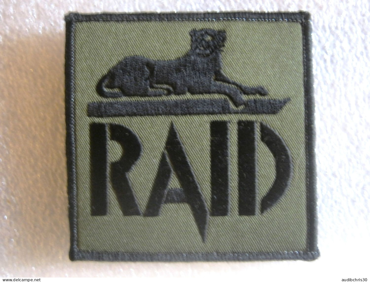 RARE ECUSSON P.N RAID EN B.V OPEX AFGHANISTAN SCRATCH AU DOS 80MM X 85MM - Police & Gendarmerie