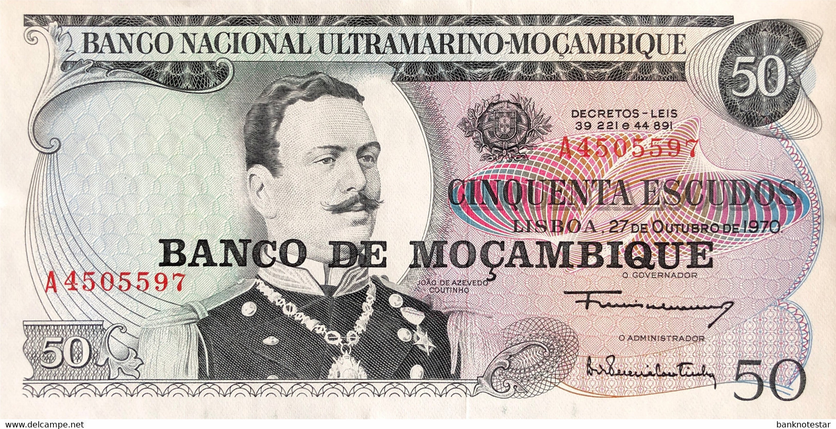 Mozambique 50 Escudos, P-116 (1976) - UNC - Moçambique