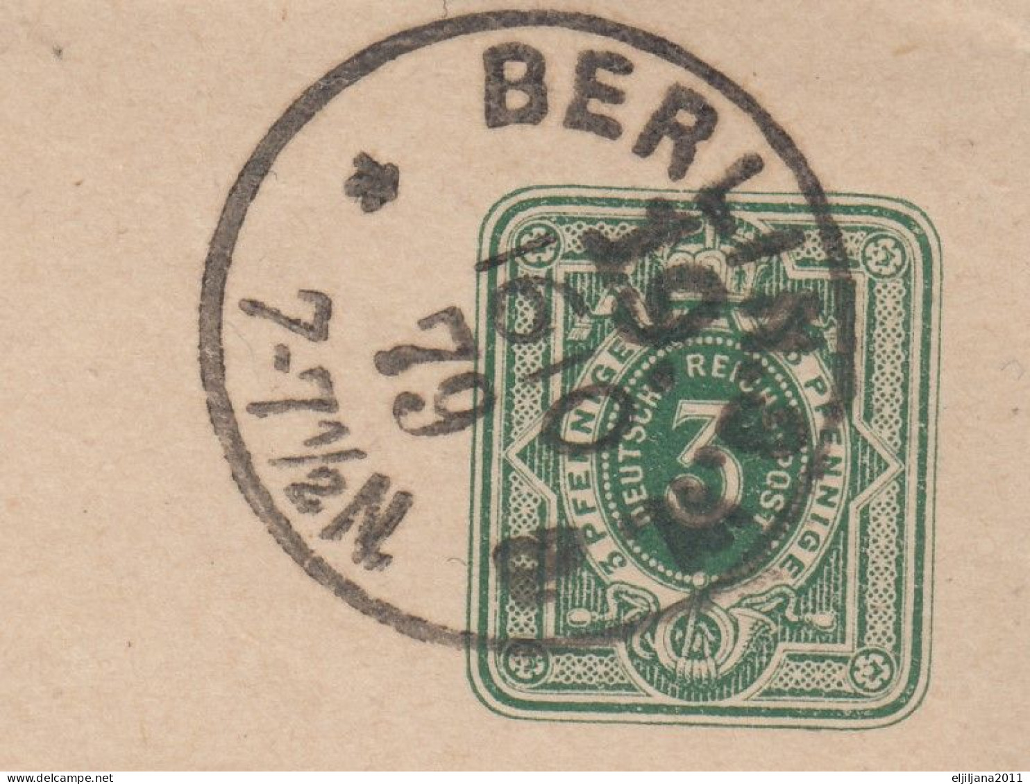 Action !! SALE !! 50 % OFF !! ⁕ Germany Reich 1879 ⁕ 3 Pfennige Berlin. S.W. To Wien ⁕ 4 Old Cover Stationery - Sobres