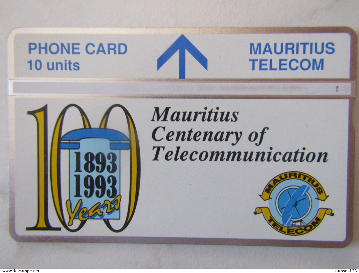 MAURITIUS  TELECOM  LG  CENTENARY OF TELECOMMUNICATION    310A    10   UNITS - Mauricio