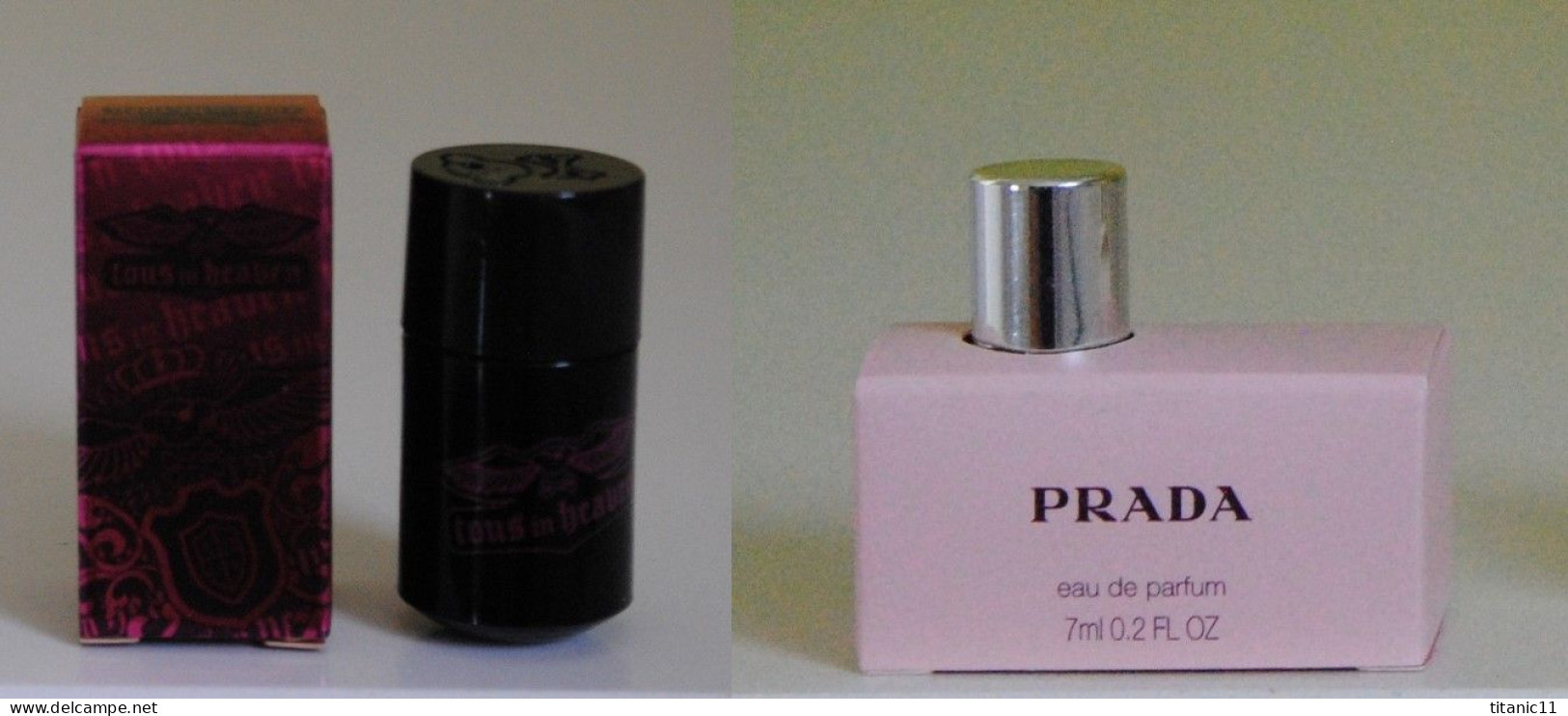 Port Gratuit - Lot De 2 Miniatures De Parfum Espagnole Prada Et Tous Parfums - Miniaturas Mujer (en Caja)