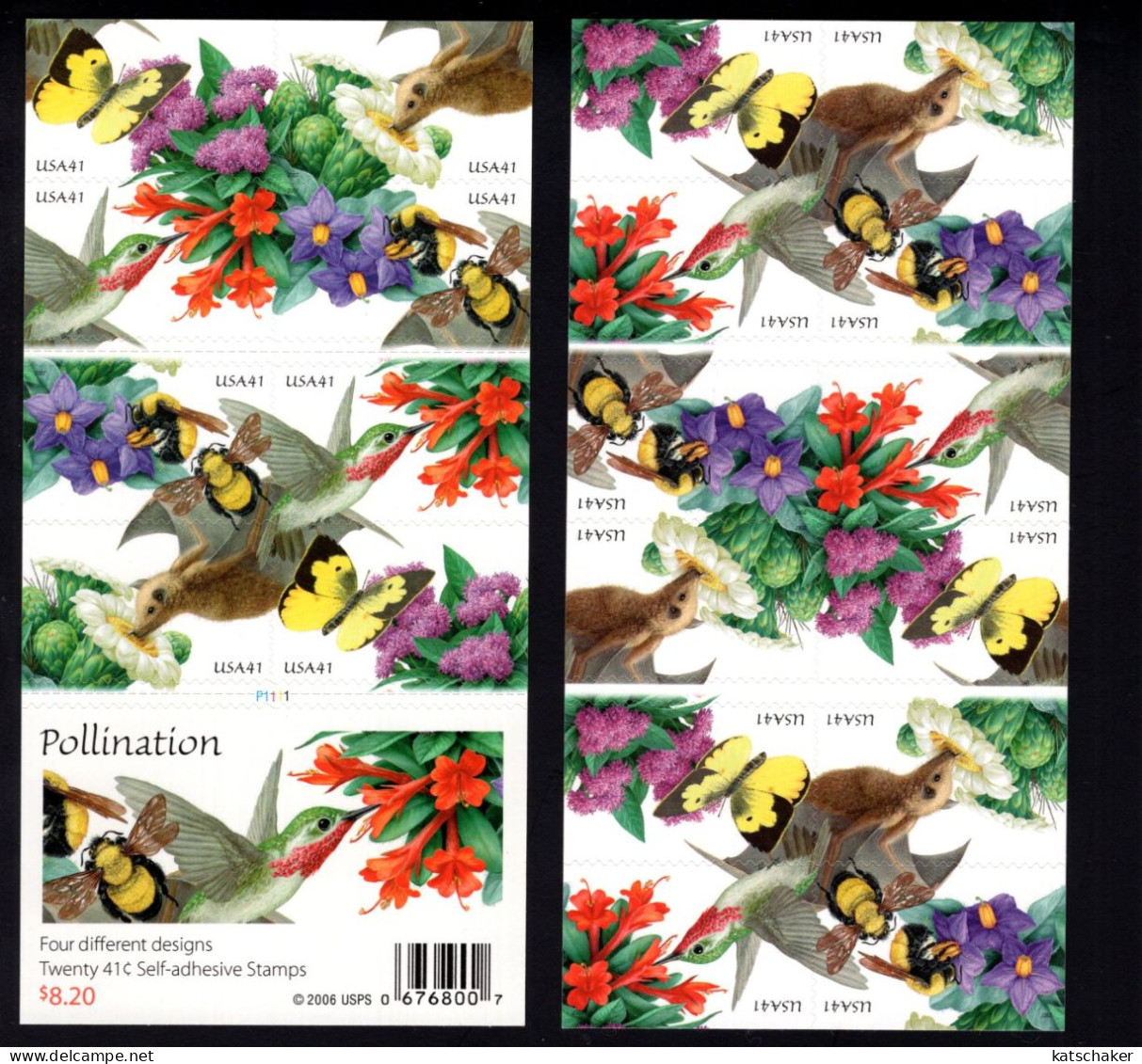 237394487 2007 SCOTT 4156D (XX) POSTFRIS MINT NEVER HINGED - FAUNA - POLLINATION HUMMINGBIRDS WITH FLOWERS - Nuevos