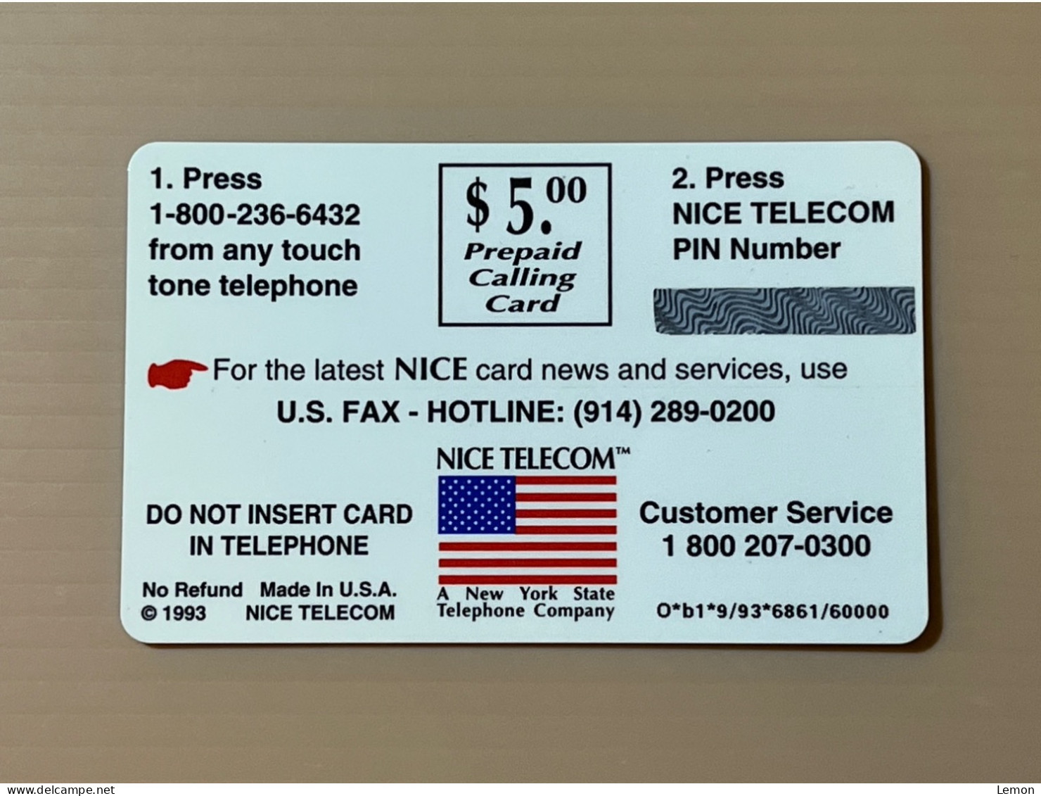 Mint USA UNITED STATES America Prepaid Telecard Phonecard, Nice Telecom America Flag, Set Of 1 Mint Card - Colecciones