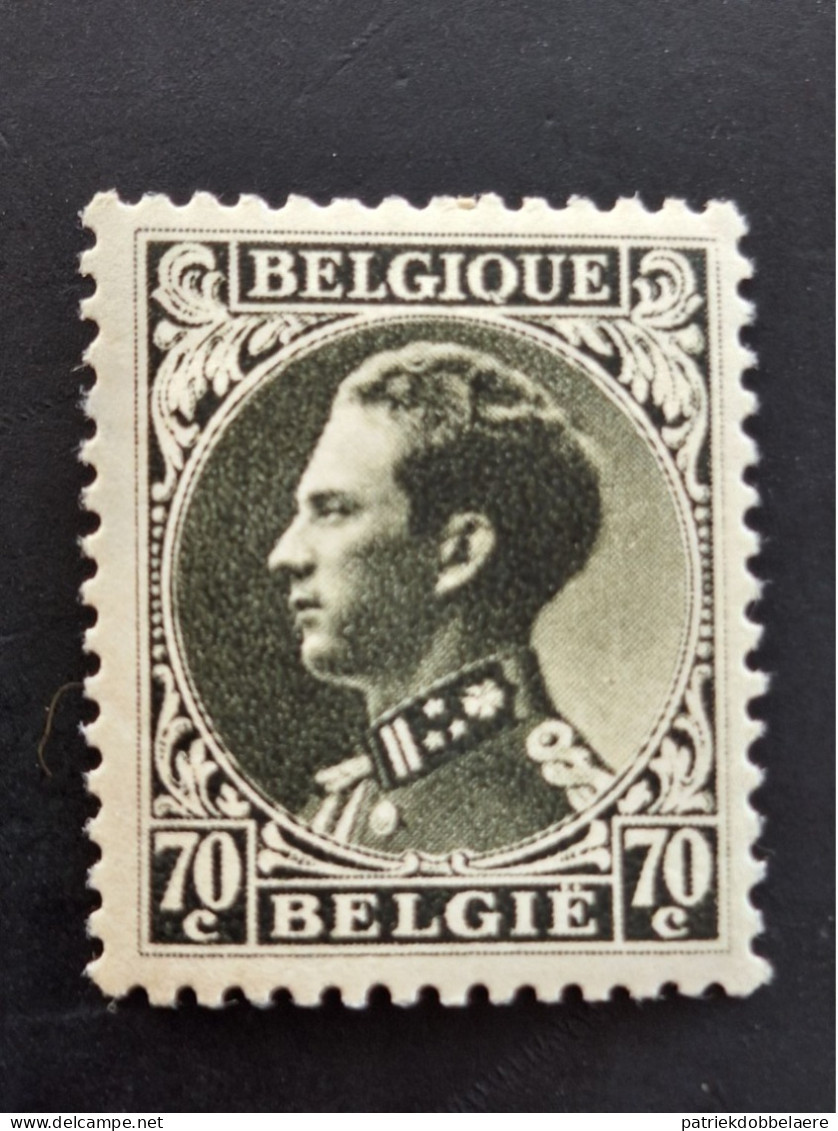 Z.M.Leopold III Links Profiel - OBP 401 70c Olijfzwart - 1934-1935 Leopold III