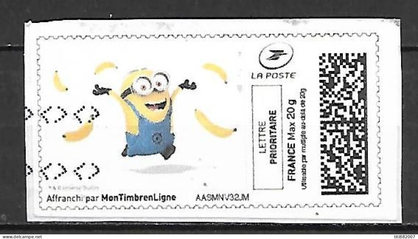 FRANCE    -   Vignette Illustrée.  Minion,  Oblitéré - Francobolli Stampabili (Montimbrenligne)