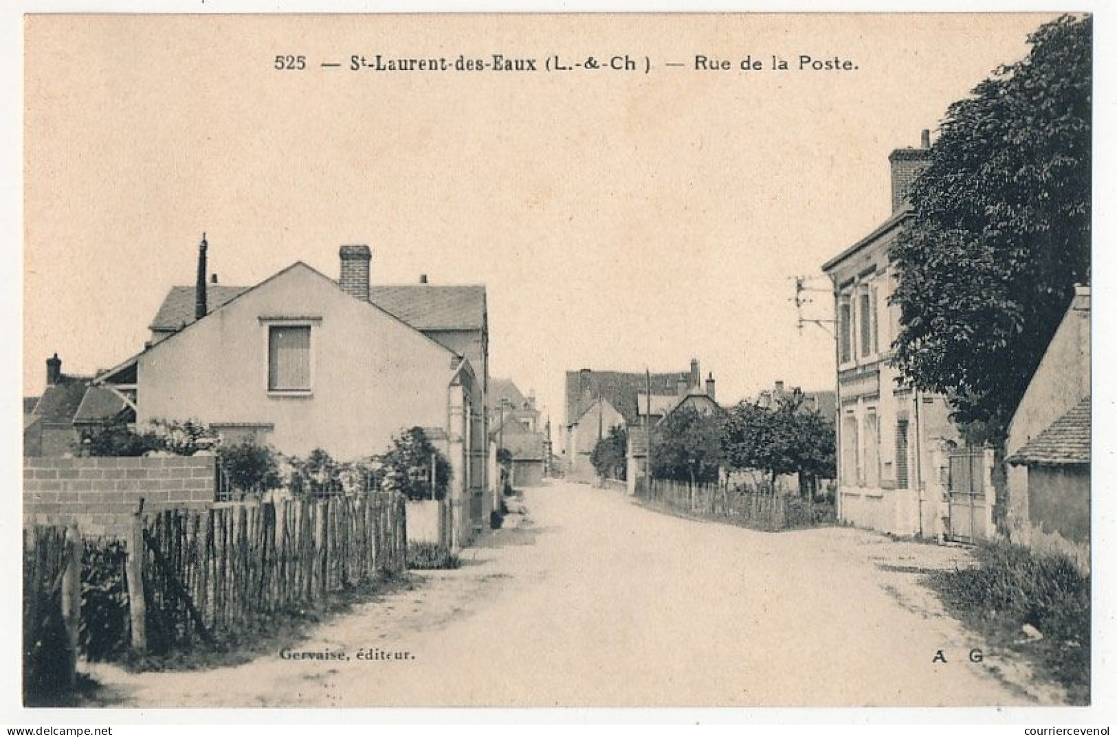 CPA - St-LAURENT-LES-EAUX (Loir Et Cher) - Rue De La Poste - Autres & Non Classés