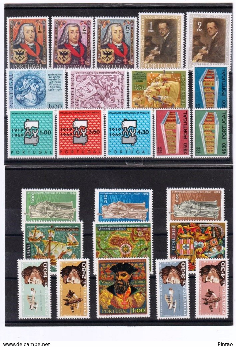 Portugal 1969 ANO COMPLETO- MNH _  PTS11980 - Années Complètes