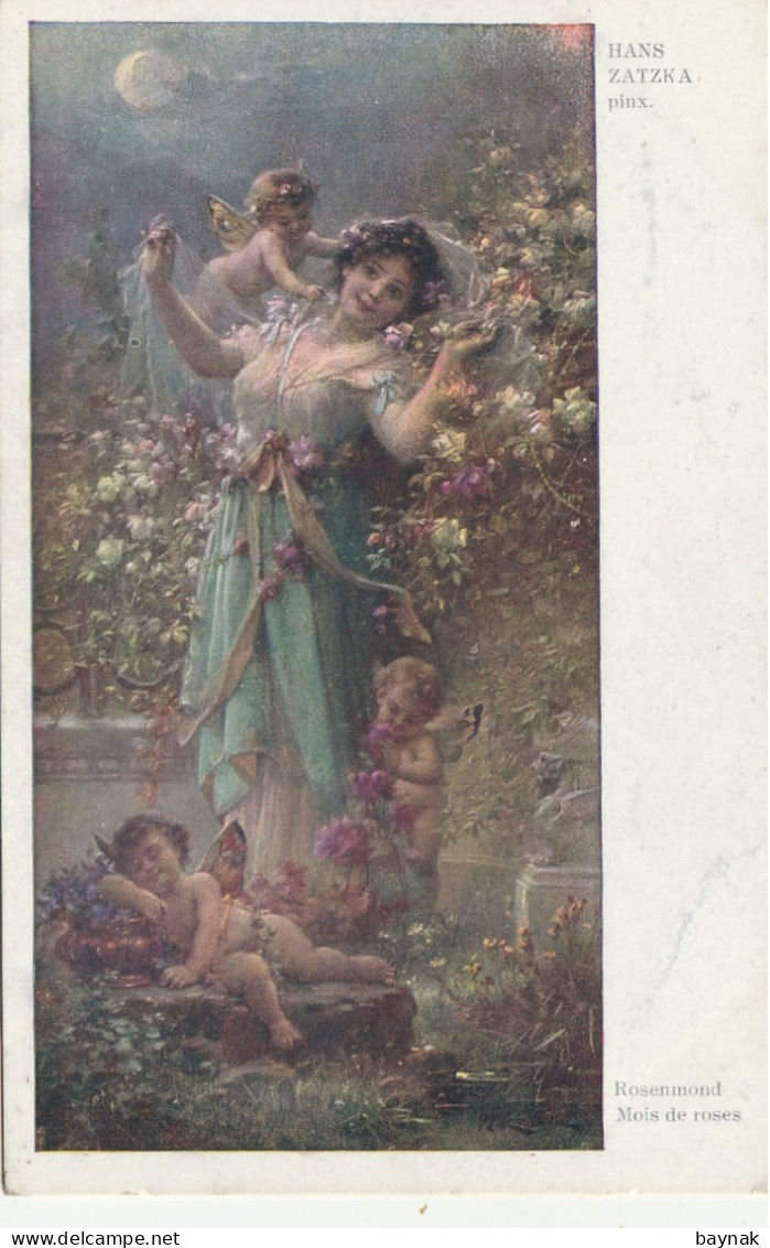 TH3333   --   HANS ZATZKA Pinx.  --  MOIS DE ROSES  --  ENGEL - Zatzka