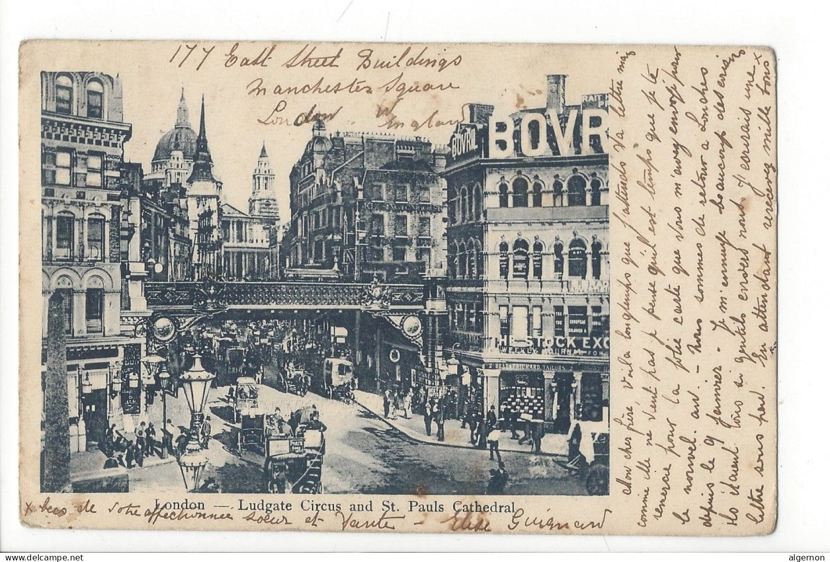 31493-  London Ludgate Circus And St.Pauls Cathedral 1904 - St. Paul's Cathedral