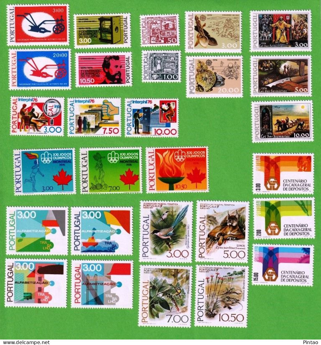 PTS13691- PORTUGAL 1976 Nº 1275_ 1317- MNH (ANO COMPLETO) - Annate Complete