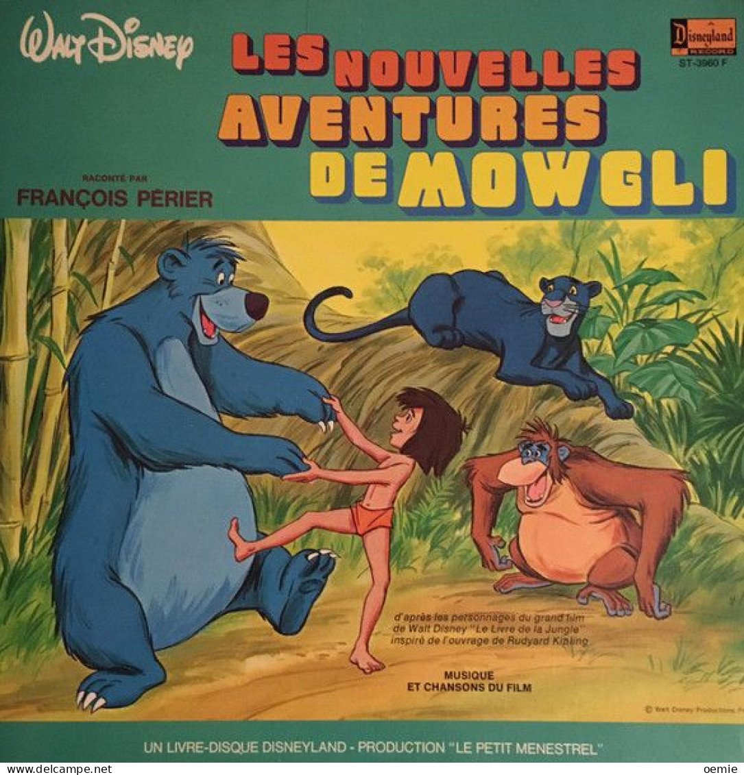 WALT  DISNEY   /  LES NOUVELLES AVENTURES DE MOWGLI - Kinderlieder