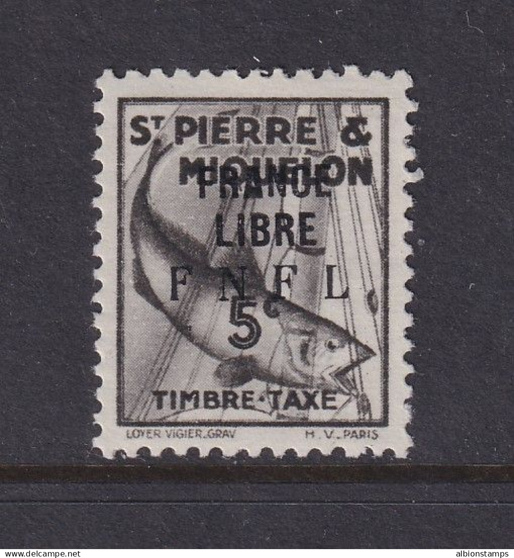 St. Pierre & Miquelon, Scott J58 (Yvert TT57), MLH - Segnatasse
