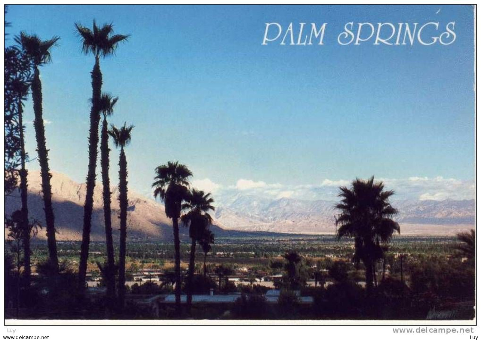 PALM SPRINGS, California, Panorama View, Nice Stamp - Palm Springs