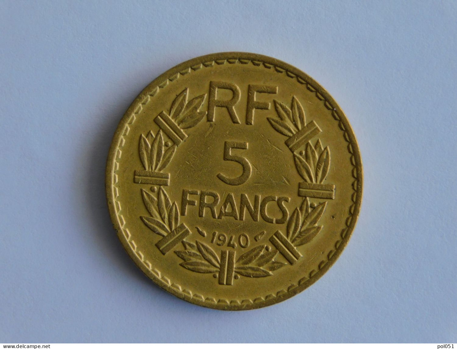 France 5 Francs 1940 Bronze - 5 Francs