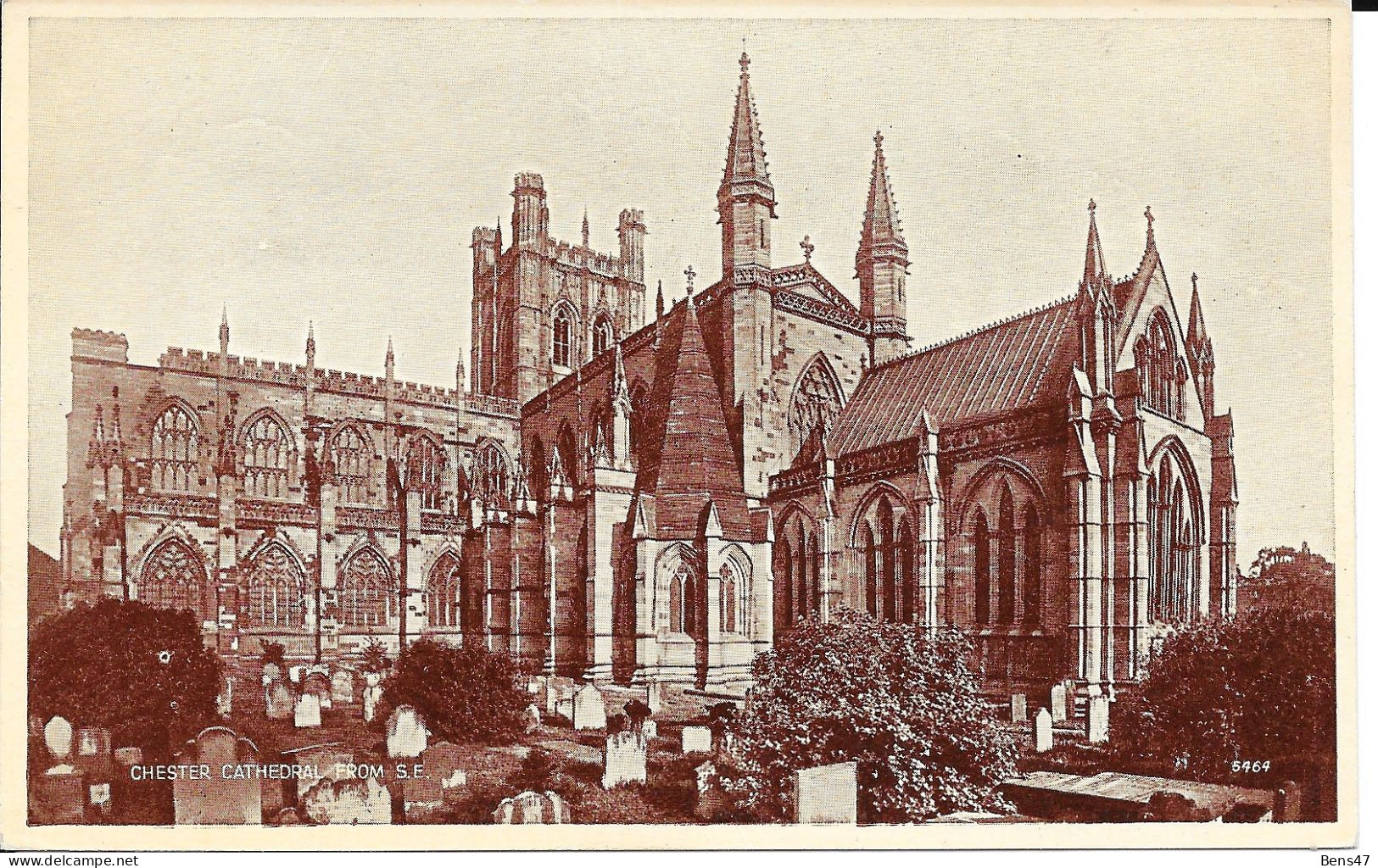 Chester Cathedral From S.E. -unsent - Chester