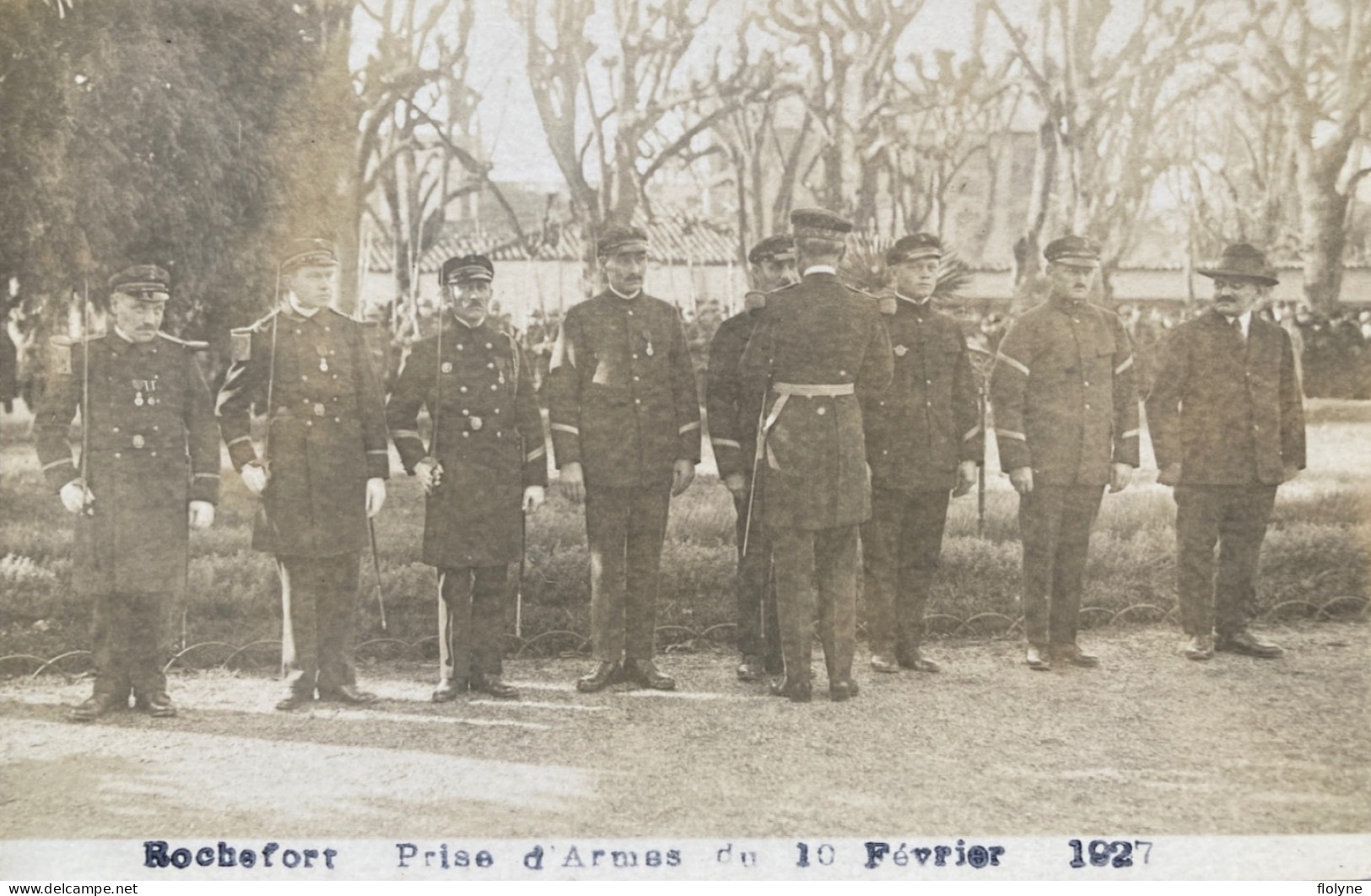 Rochefort - Carte Photo - La Prise D’armes Du 10 Février 1927 - Militaria Militaires - Creutzwald