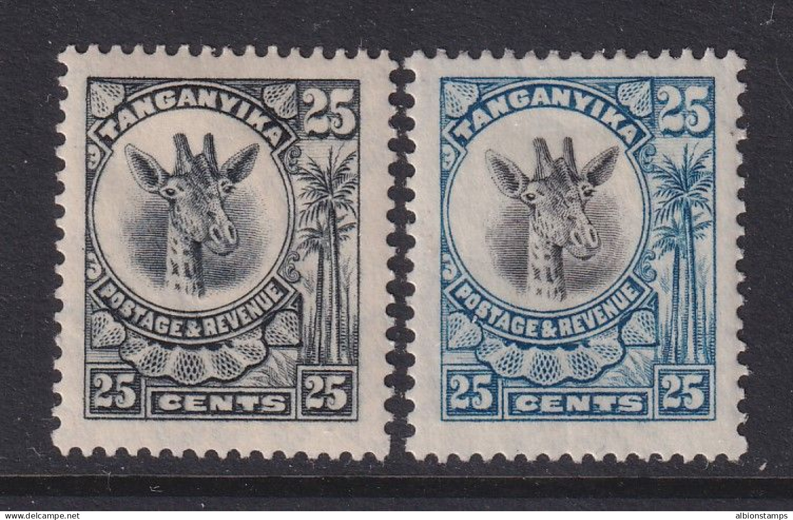 Tanganyika, Scott 16-17 (SG 78, 91), MHR - Tanganyika (...-1932)