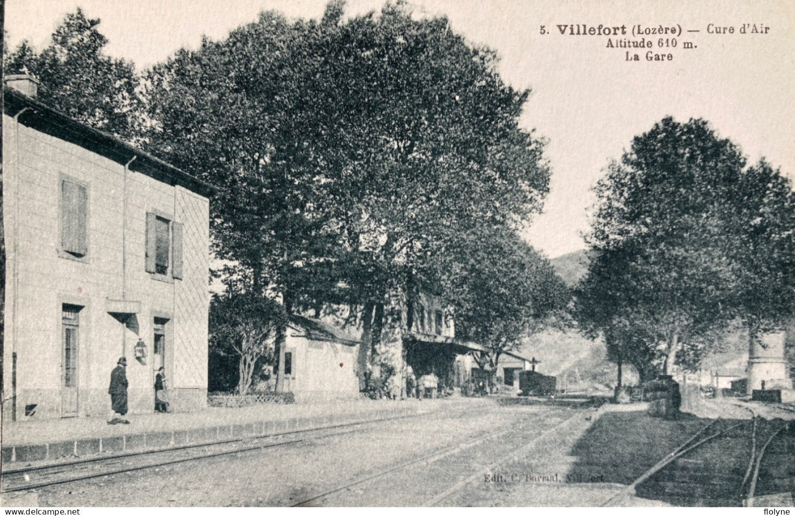 Villefort - La Gare Du Village - La Ligne Du Chemin De Fer - Villefort