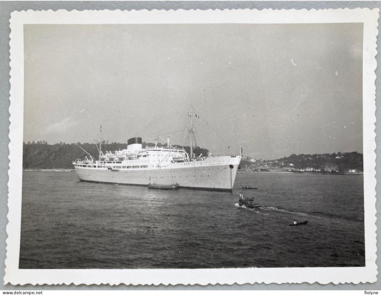 Bateau - Photo Ancienne - Paquebot LE GENERAL MANGIN - Construit à Saint Nazaire - Compagnie Freyssinet - Paquebots