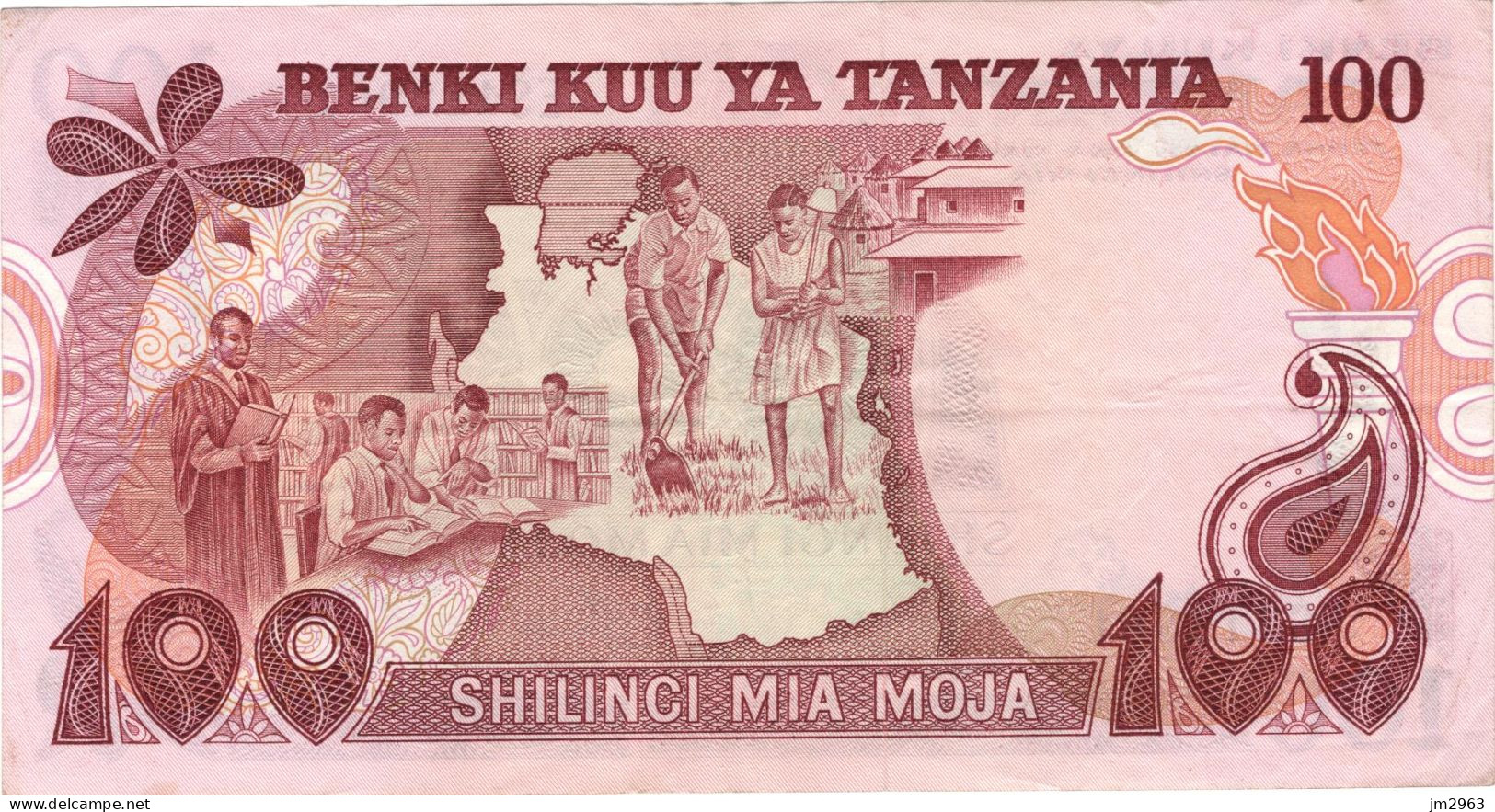 TANZANIE 100 SHILINGI F  ES 412961 - Tanzanie
