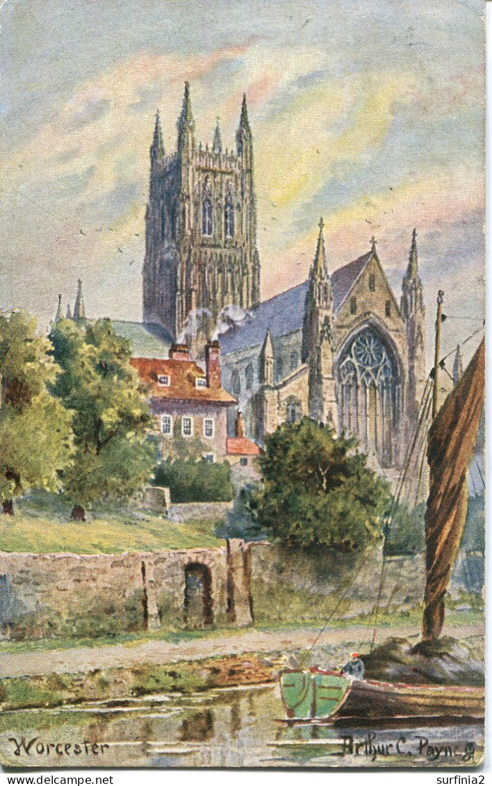 TUCKS OILETTE 6498 - ENGLISH CATHEDRALS - WORCESTER By ARTHUR PAYNE - Worcester