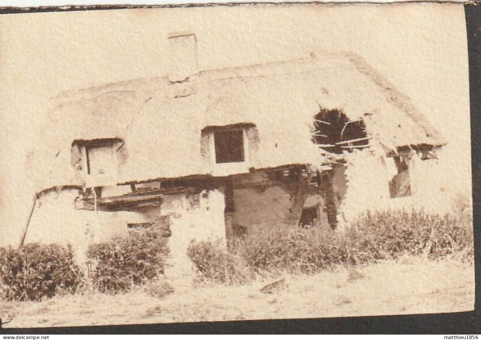 Photo 1914 OUDEKAPELLE (Diksmuide) - Les Ruines D'une Maison (A252, Ww1, Wk 1) - Diksmuide