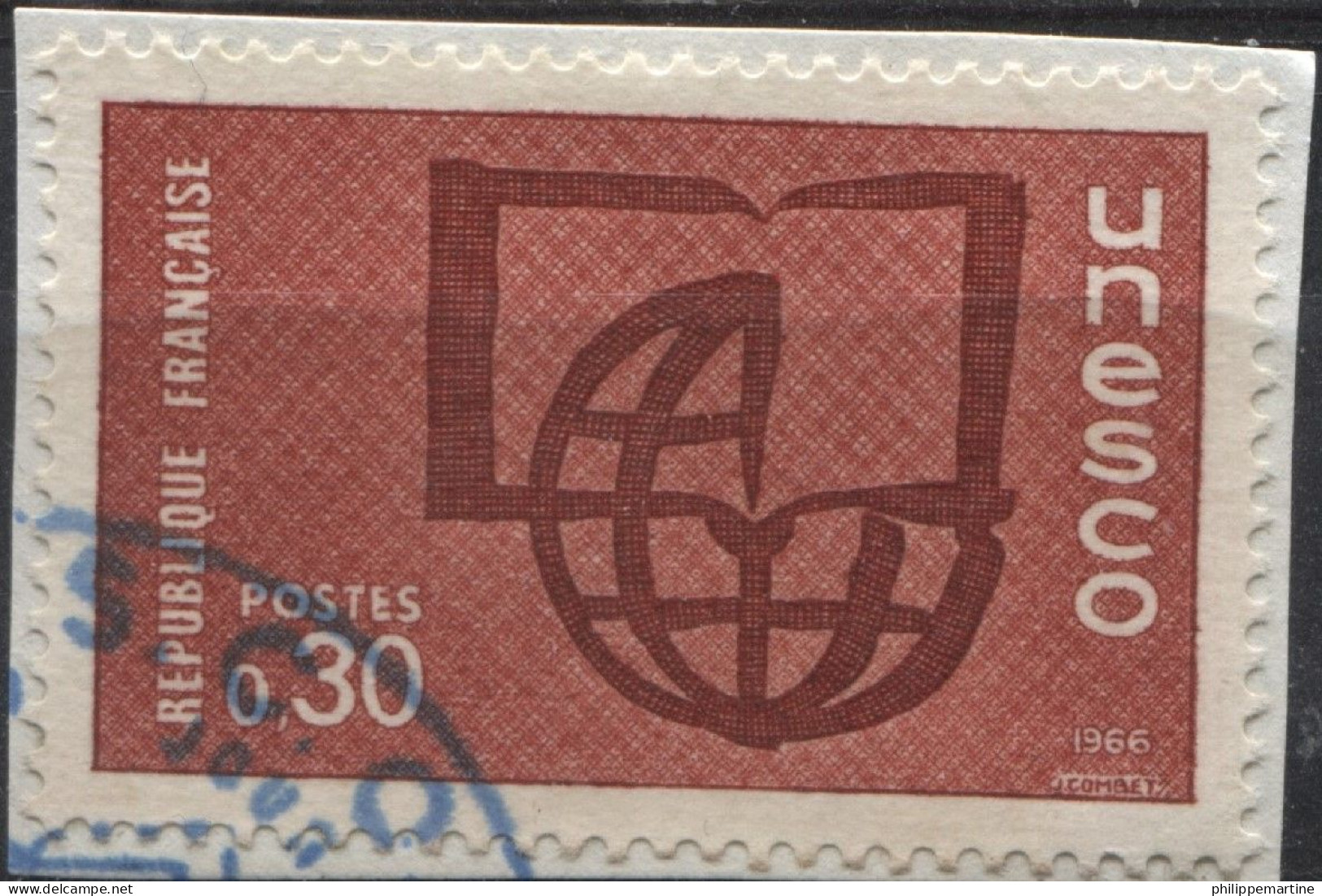 France 1966 - Service YT 37 (o) Sur Fragment - Used